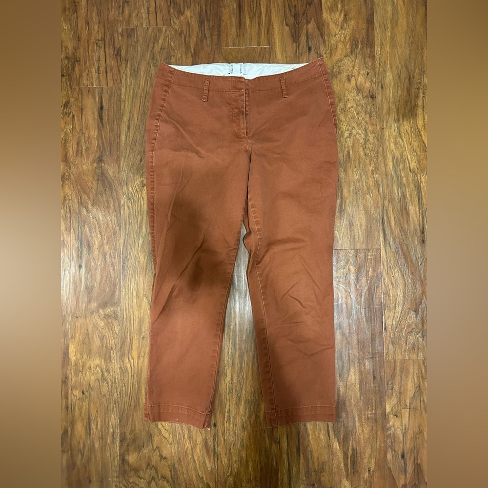 Rustic Orange Cropped Pants Cotton Baumwolle Land’s End Cottagecore Scandinavia